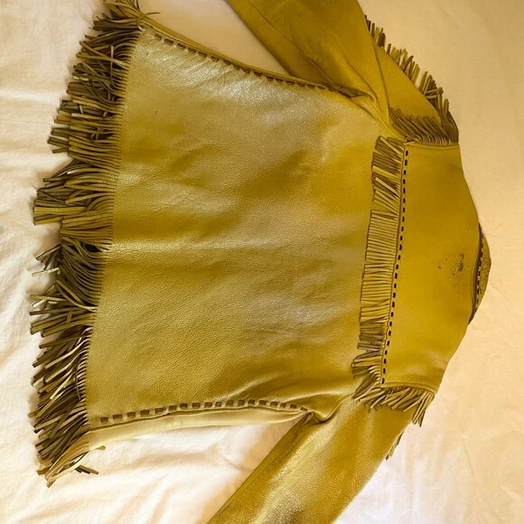 1960s WP Place & Co Leather Fringe Jacket - Picture 4 of 9